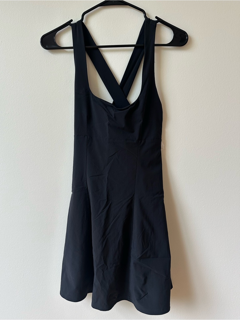 Outdoor Voices Black Crossback Dress